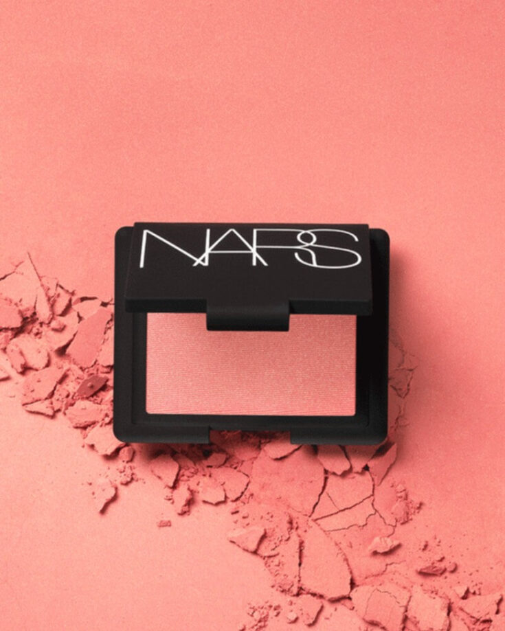 nars blush compact in shade Orgasm