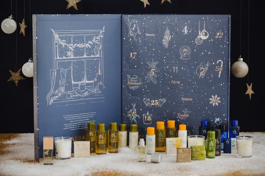 arran sense of scotland beauty advent calendar 2022