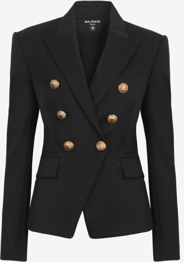 balmain blazer jacket in black