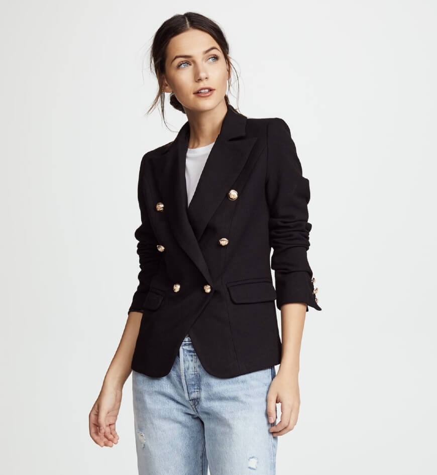 one of the most affordable Balmain blazer dupes from Shopbop