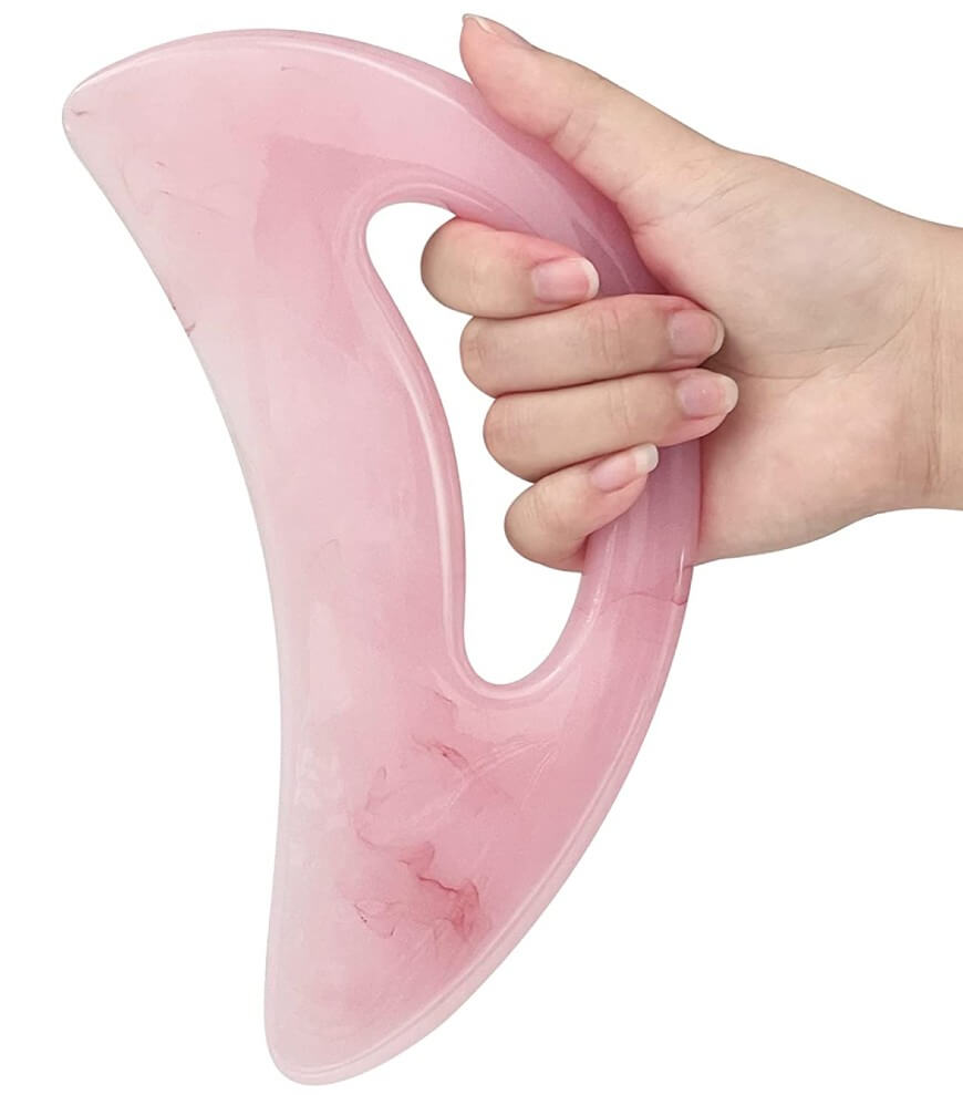 gua sha for cellulite on legs with handle
