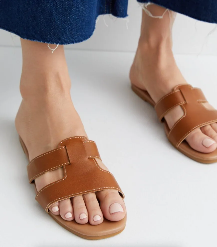 tan sandals from new look