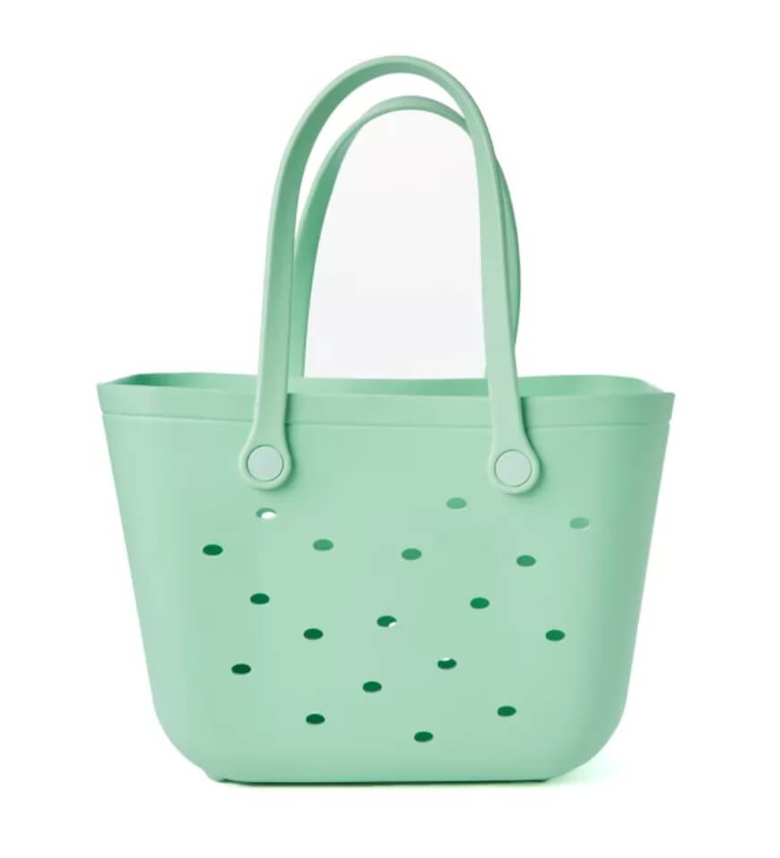 crown and ivy rubber beach bag