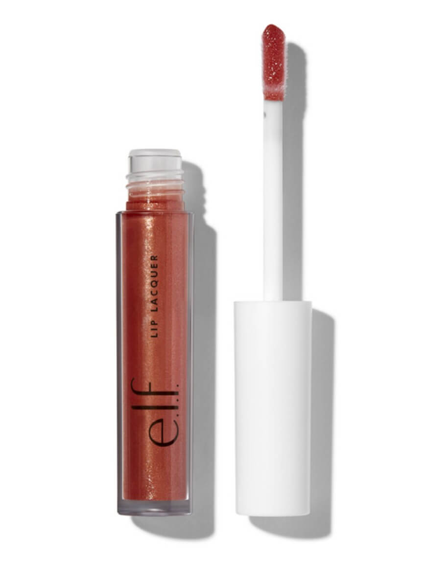 elf lip lacquer in the shade mauve glitz