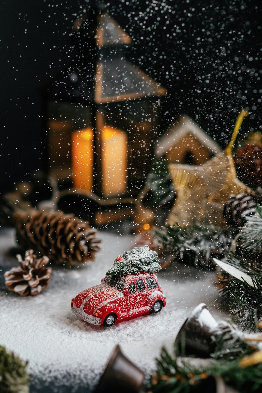 snowy scene