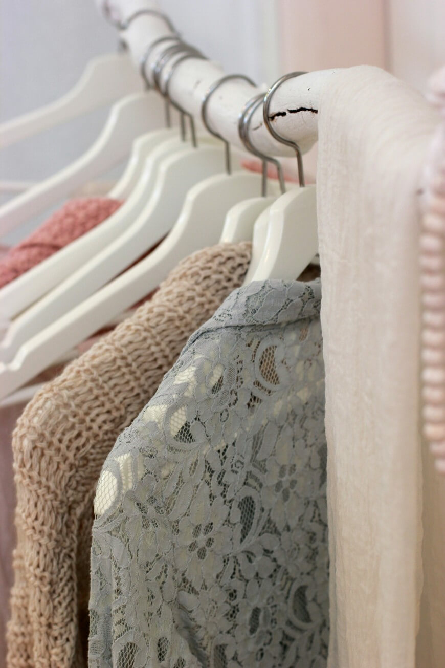 dresses on hangers