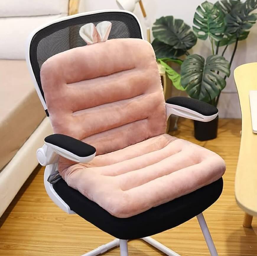 pink desk chair cushion