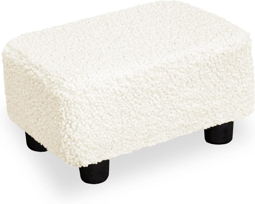 sherpa footstool