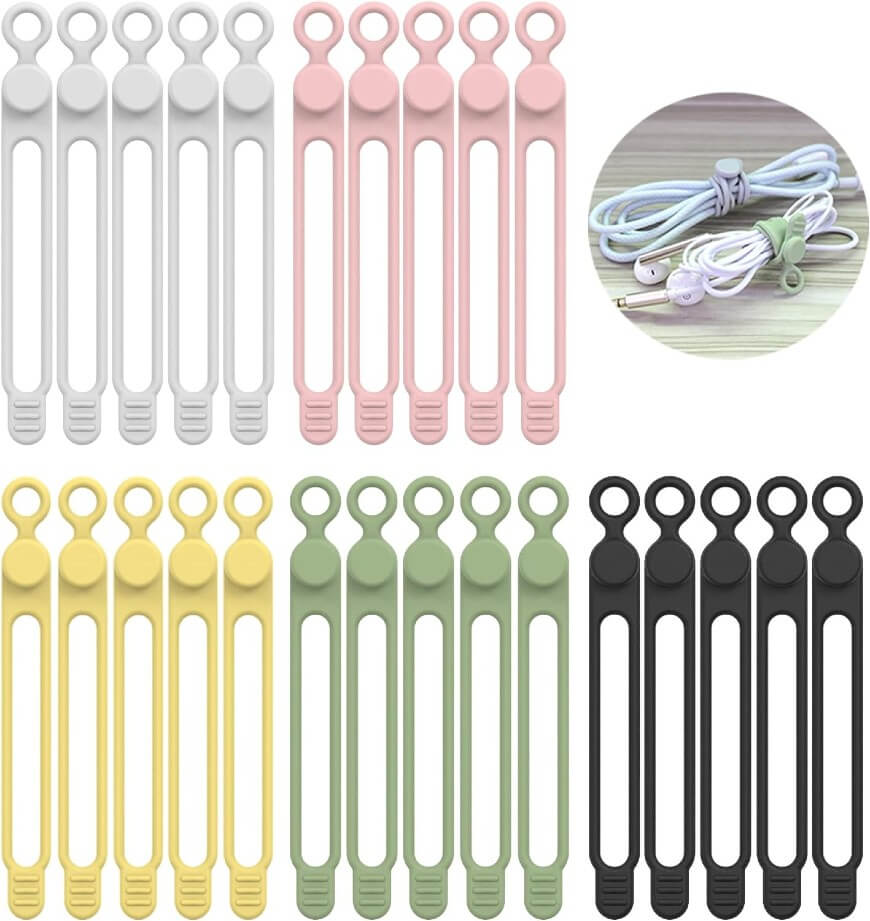 pastel cable ties from amazon