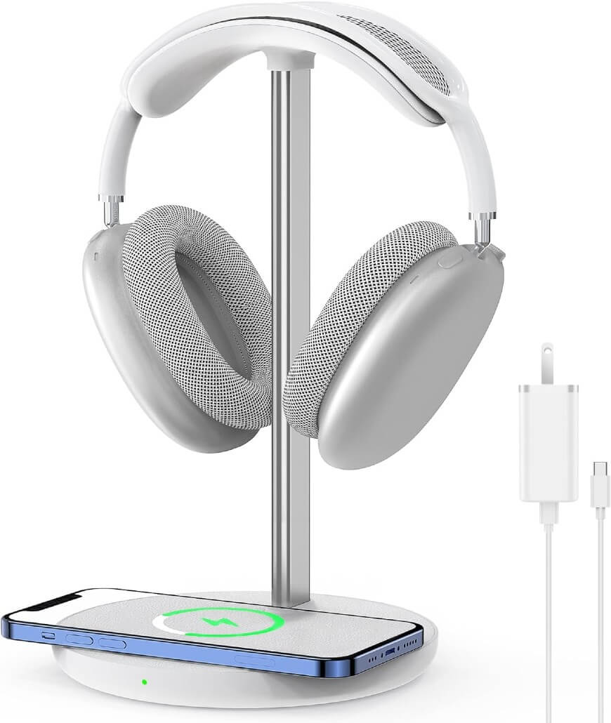 headphone stand with phone charger