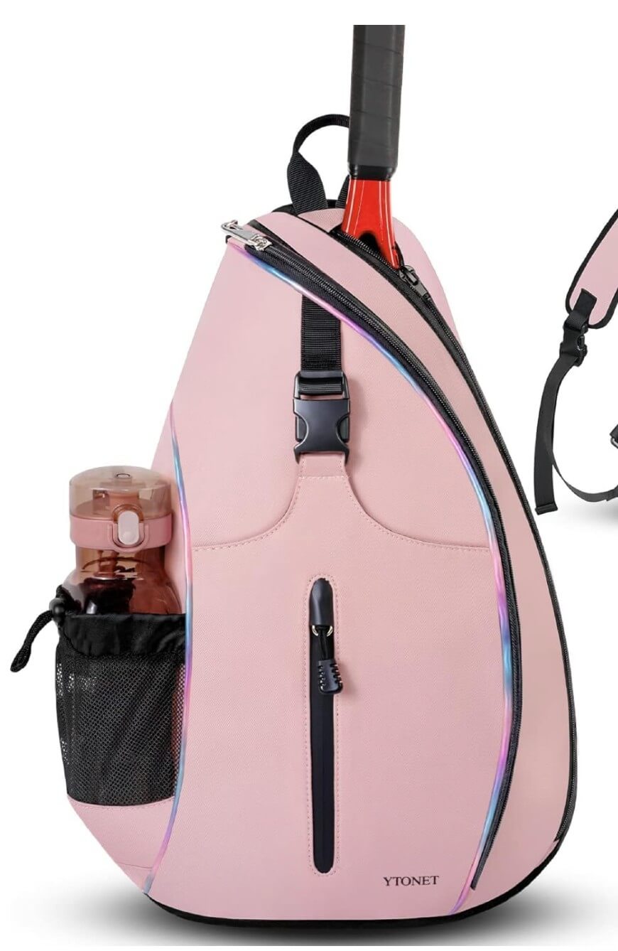 pink badminton bag