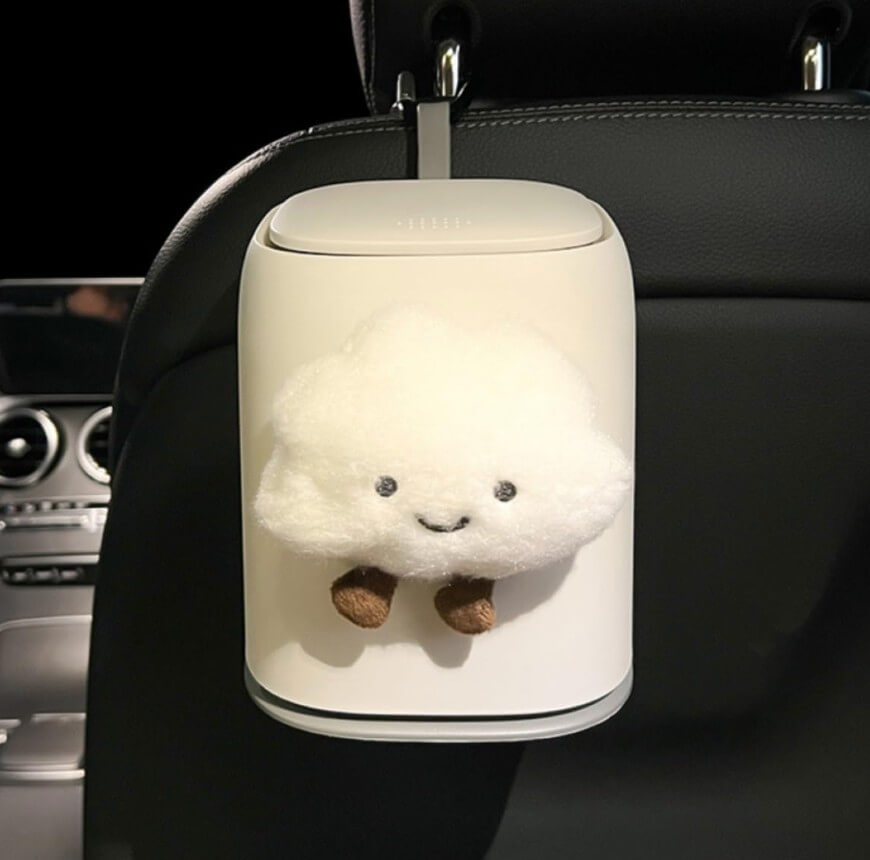 car trash can