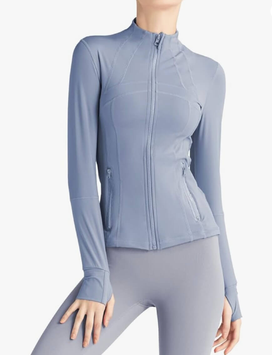 zip up workout top