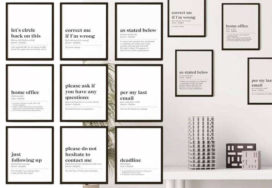 funny work wall quotes