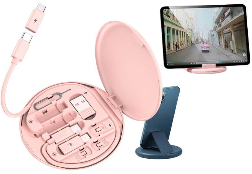 pink usb charging kit