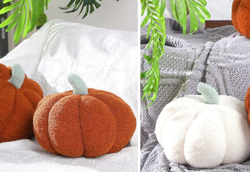 cute pumpkin plush cushions