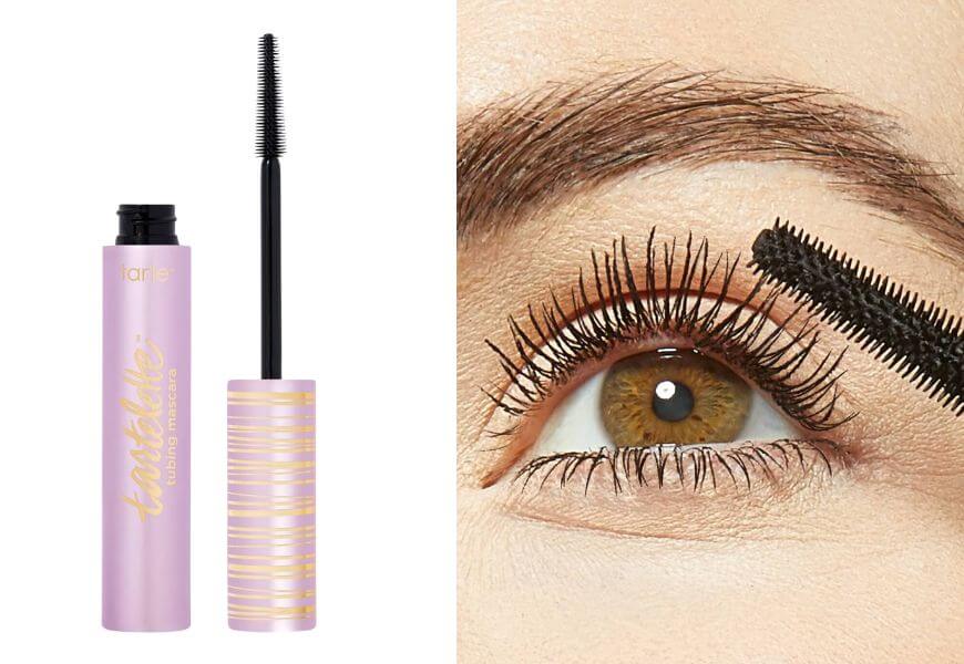 black mascara wand