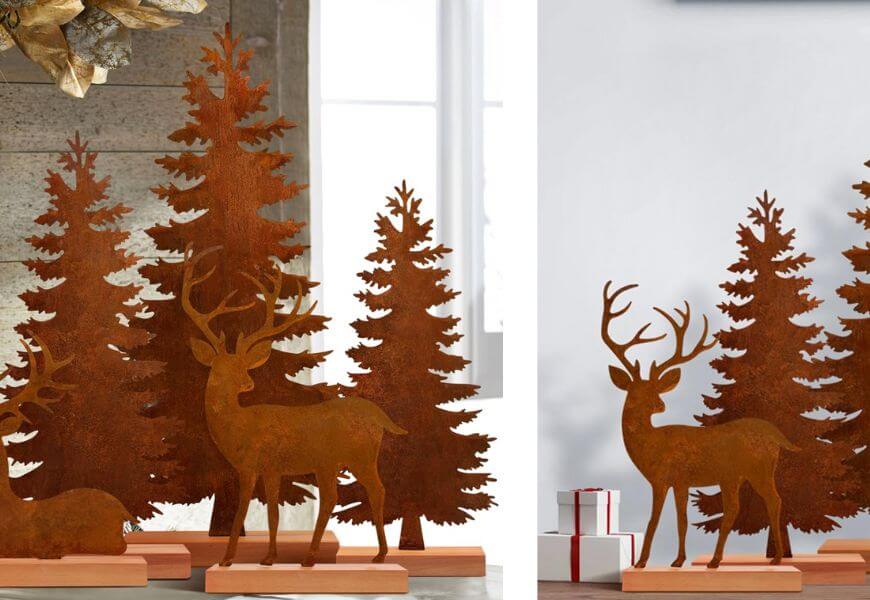 metal reindeer decor