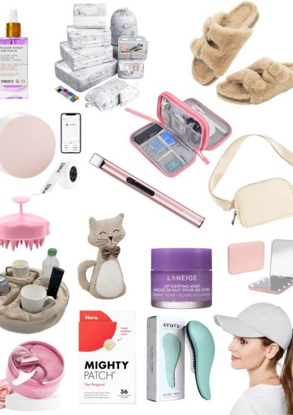 collage of cute christmas gift ideas from amazon