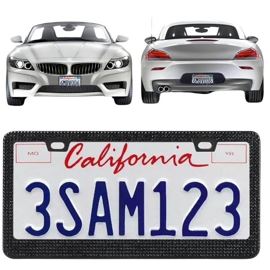 rhinestone license plate