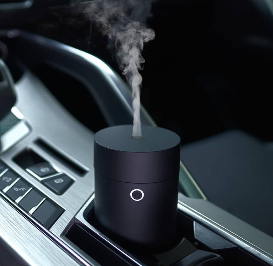 black essential oil diffuser
