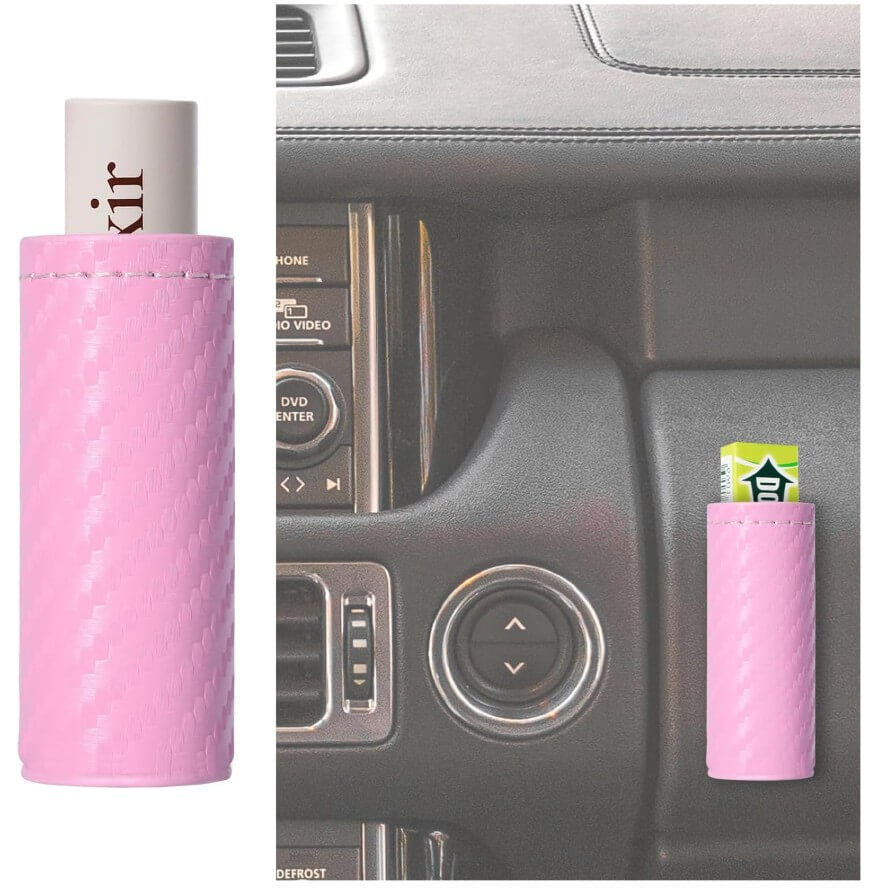 pink chapstick holder for car