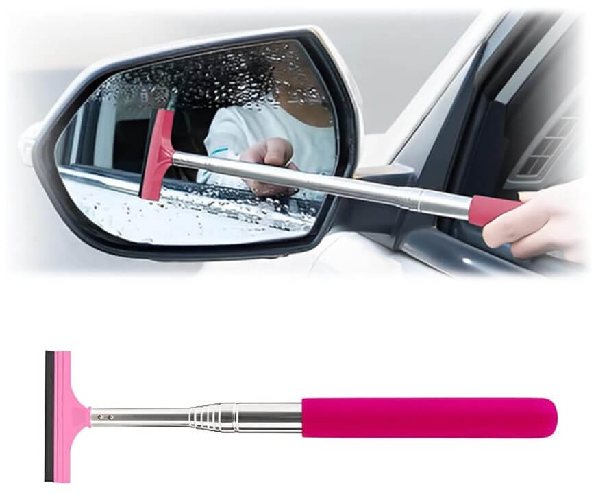 pink car squeegee