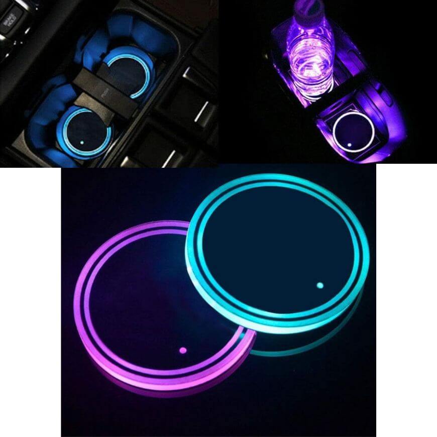 light up coasters for car