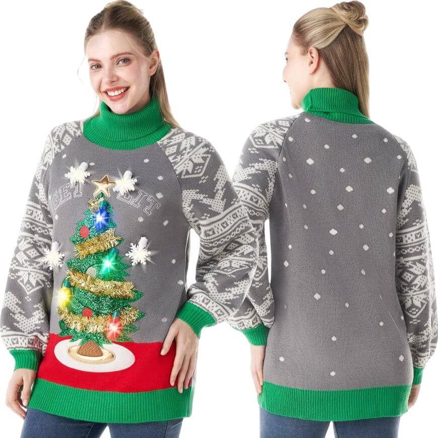 christmas tree sweater