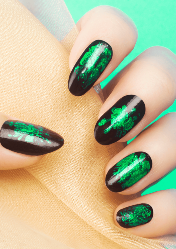 green wicked nails