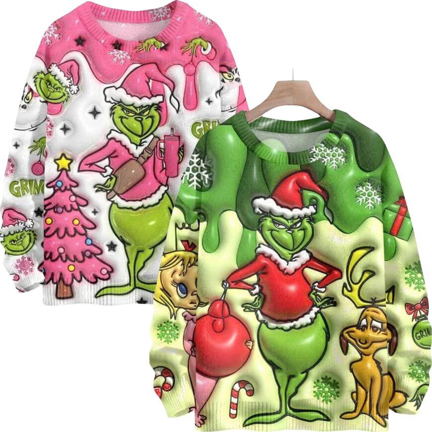grinch jumpers for xmas