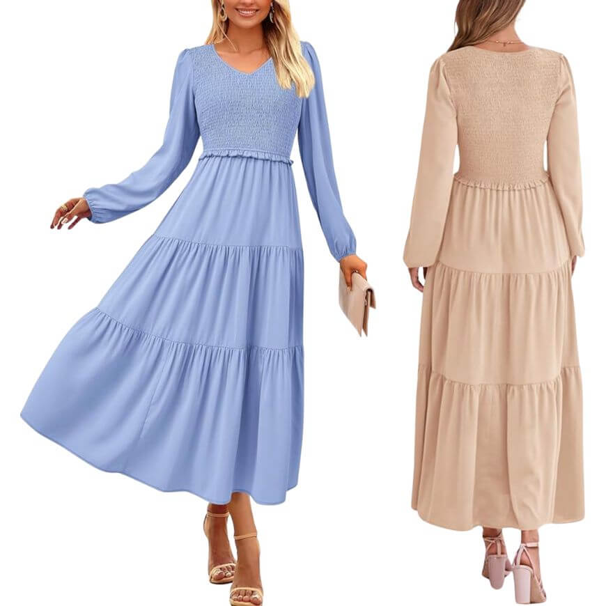 simple pastel dress