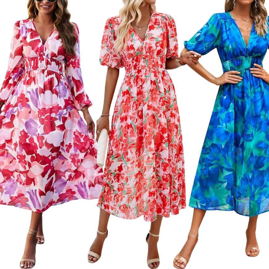 pretty vibrant spring dresses