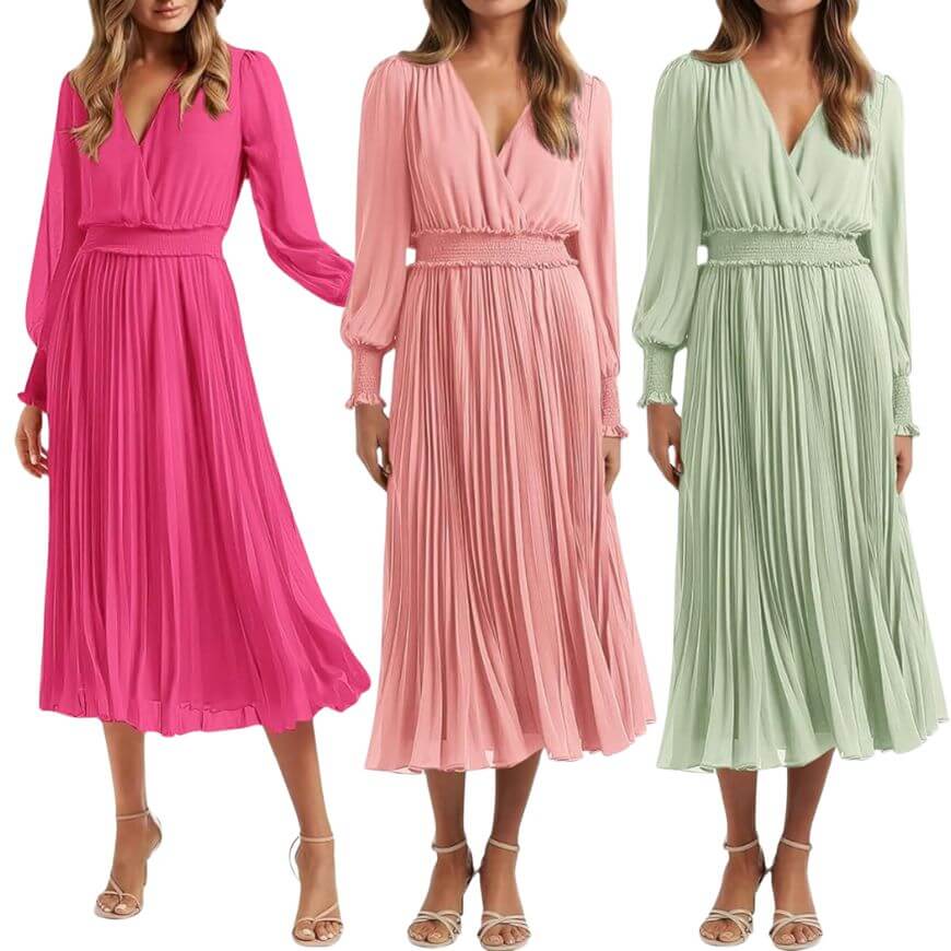 pleated dress from amazon