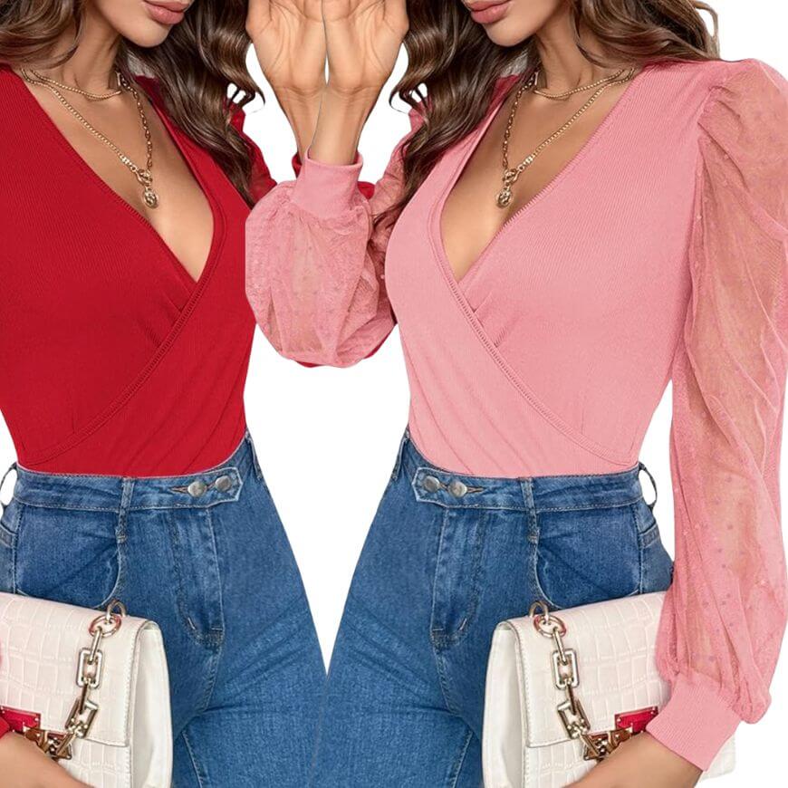 v neck top for Valentines day