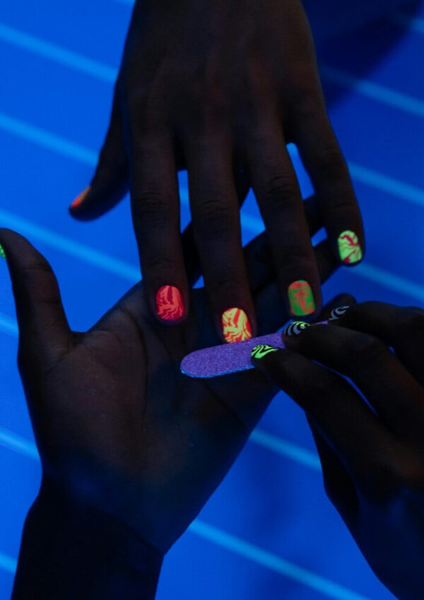 bright neon nail idea