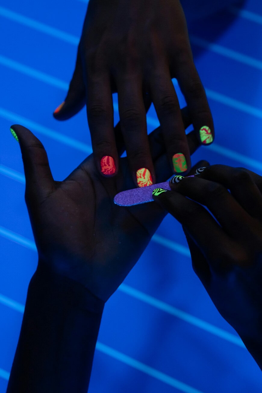 cute neon nails
