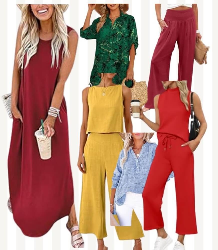 colorful outfits for resort