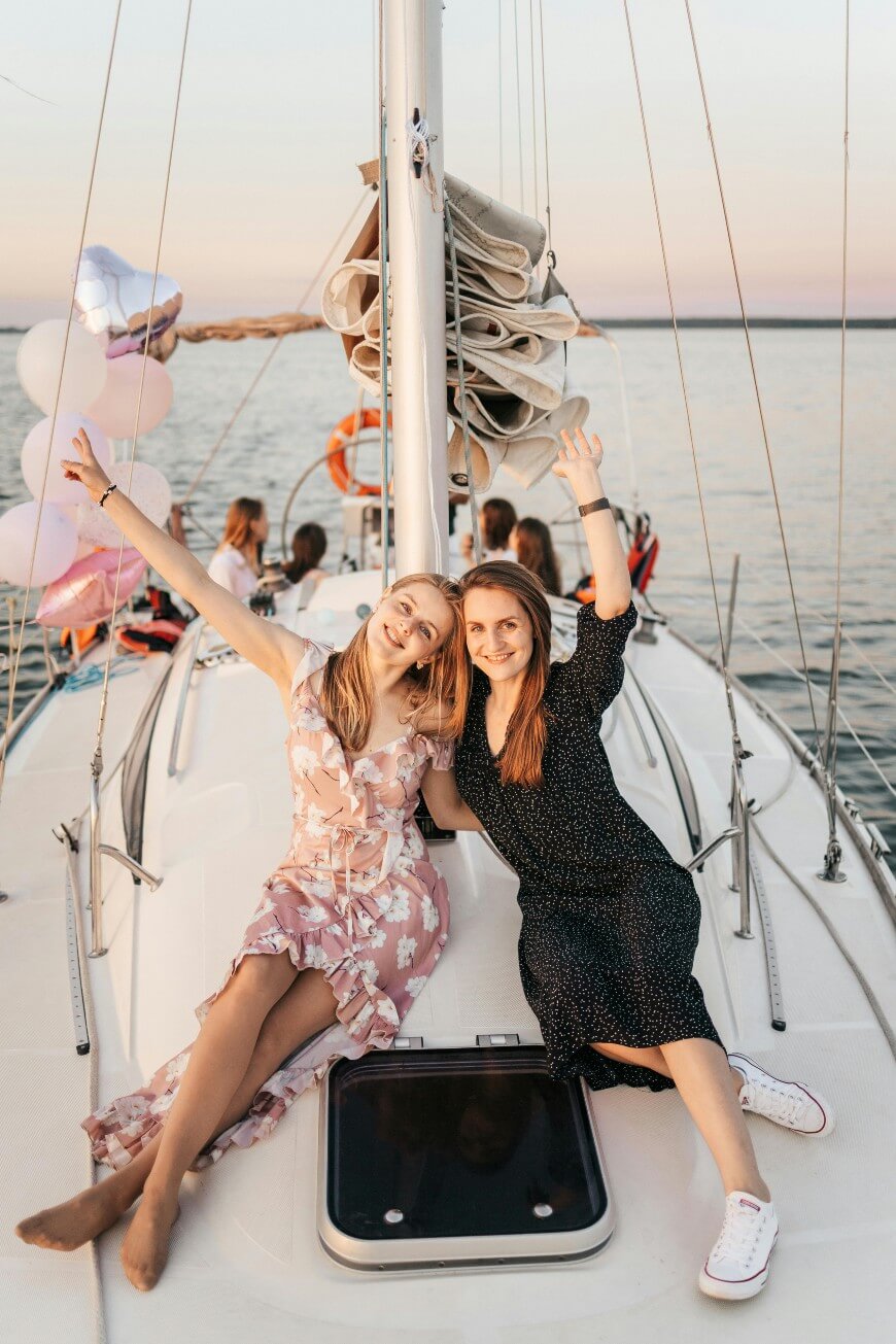 hen party on boat