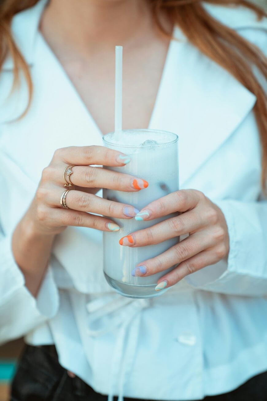 bright vacation nails