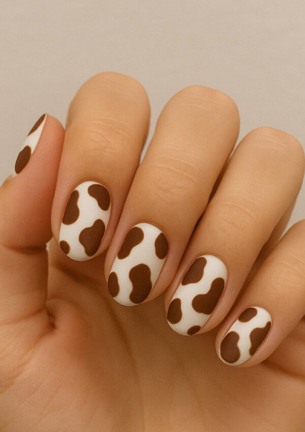 cow nail designs