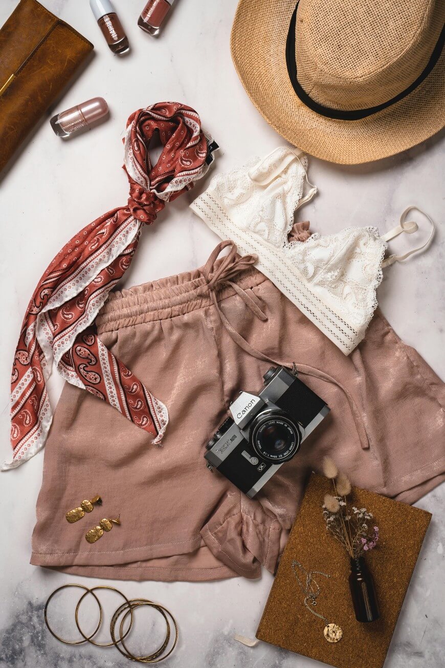 clothing flatlay
