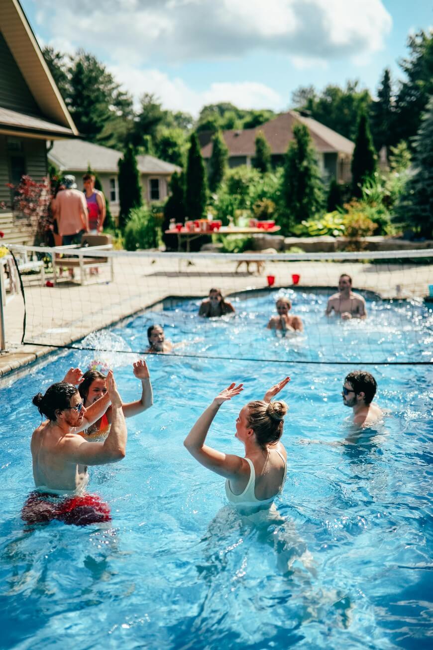adult pool party games