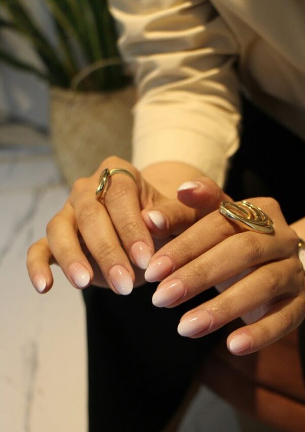 modern french nails