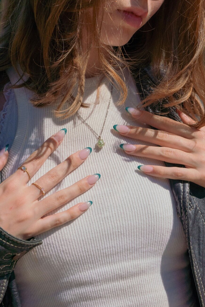 green french tips