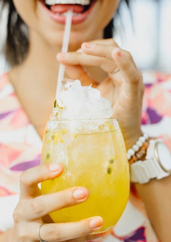 yellow summer cocktail