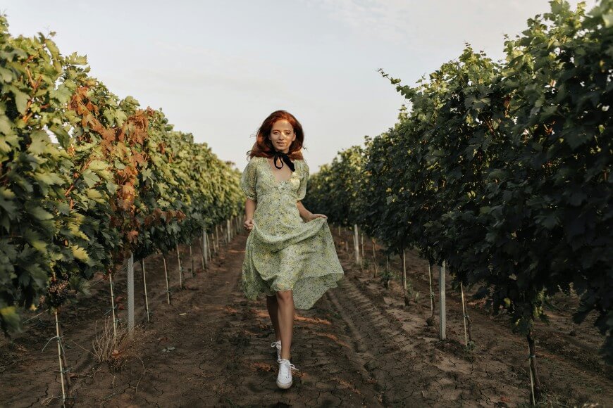 dress and sneakers vineyard