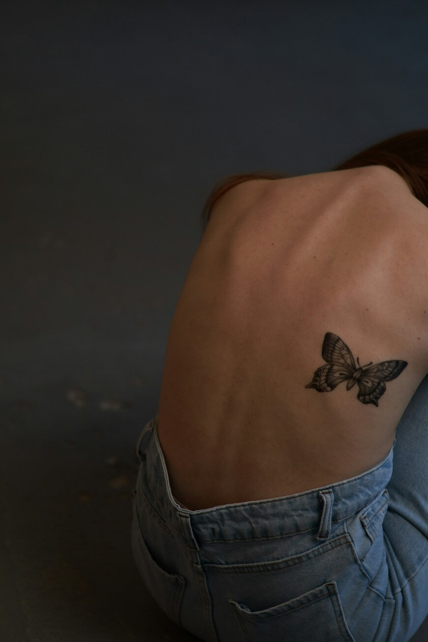 pretty back tattoo