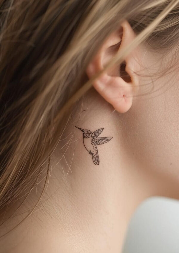 35 Cutest Behind the Ear Tattoo Designs