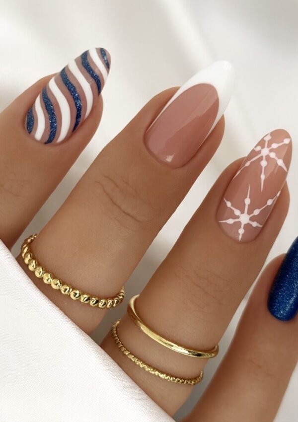 32 Snowflake Nails You’ll Want All Winter Long